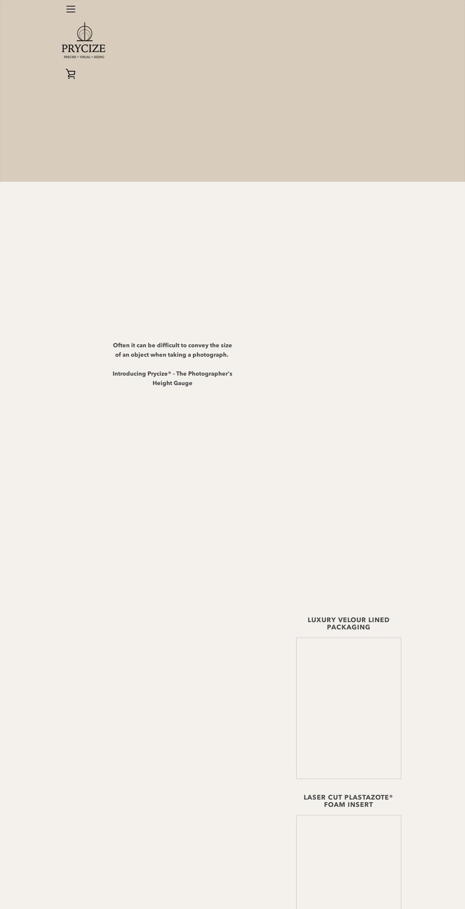 prycize.com — Shopify storefront screenshot