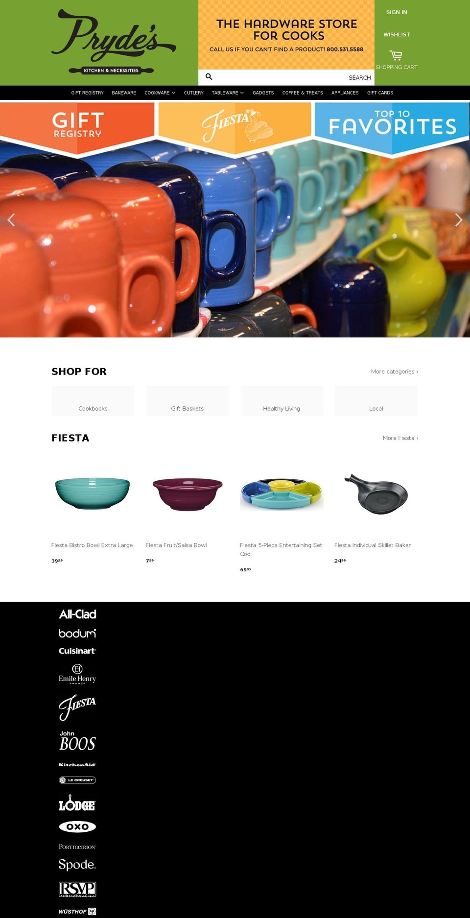 prydeskitchen.com shopify website screenshot