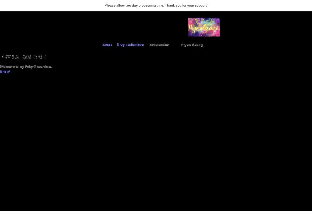 prymaessenceshop.com shopify website screenshot
