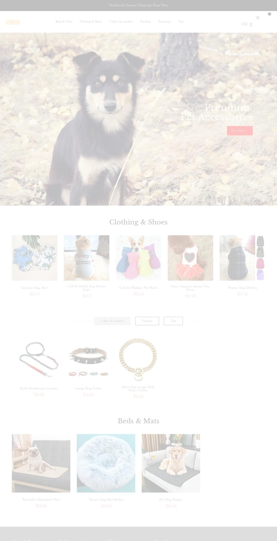 Start up Shopify theme site example pryoritypets.com