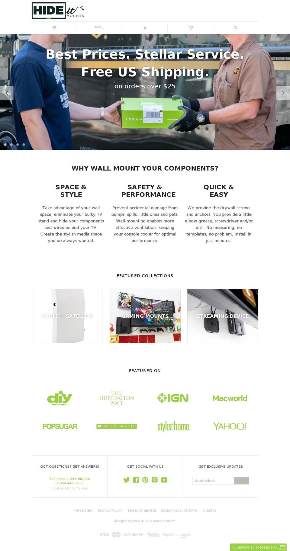 ps4wallmounts.com — Shopify storefront screenshot