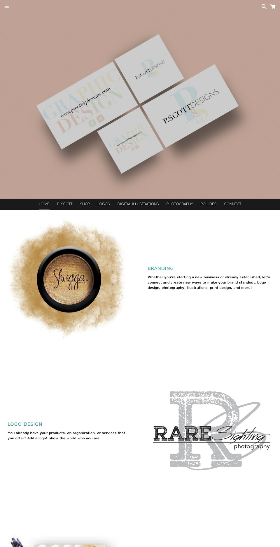pscott87designs.com — Shopify storefront screenshot