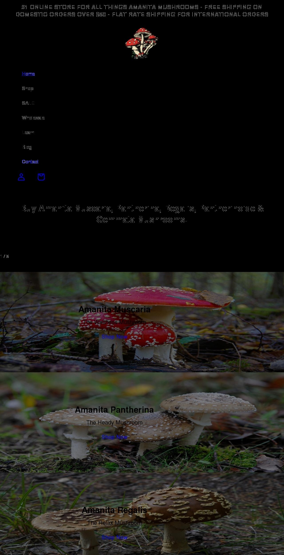 psilomart.com shopify website screenshot