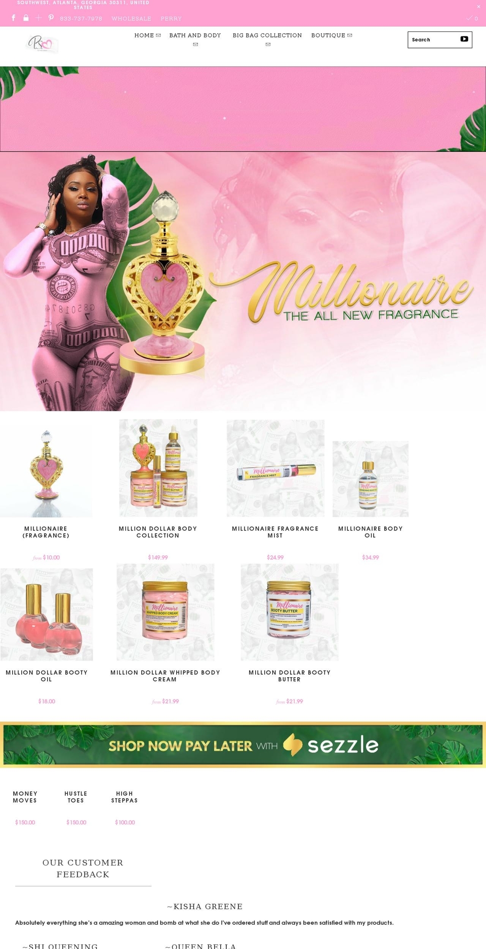 psiloveyoucollection.com shopify website screenshot