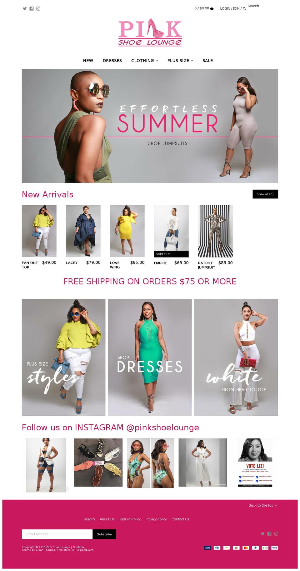 pslboutique.com — Shopify storefront screenshot