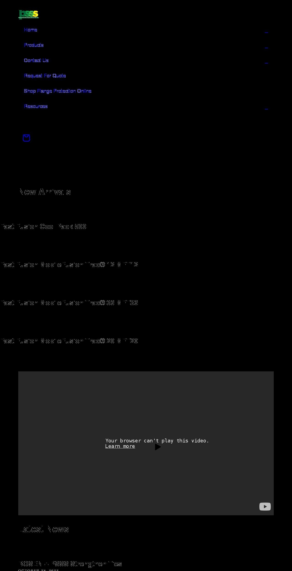 psssa.com.au shopify website screenshot