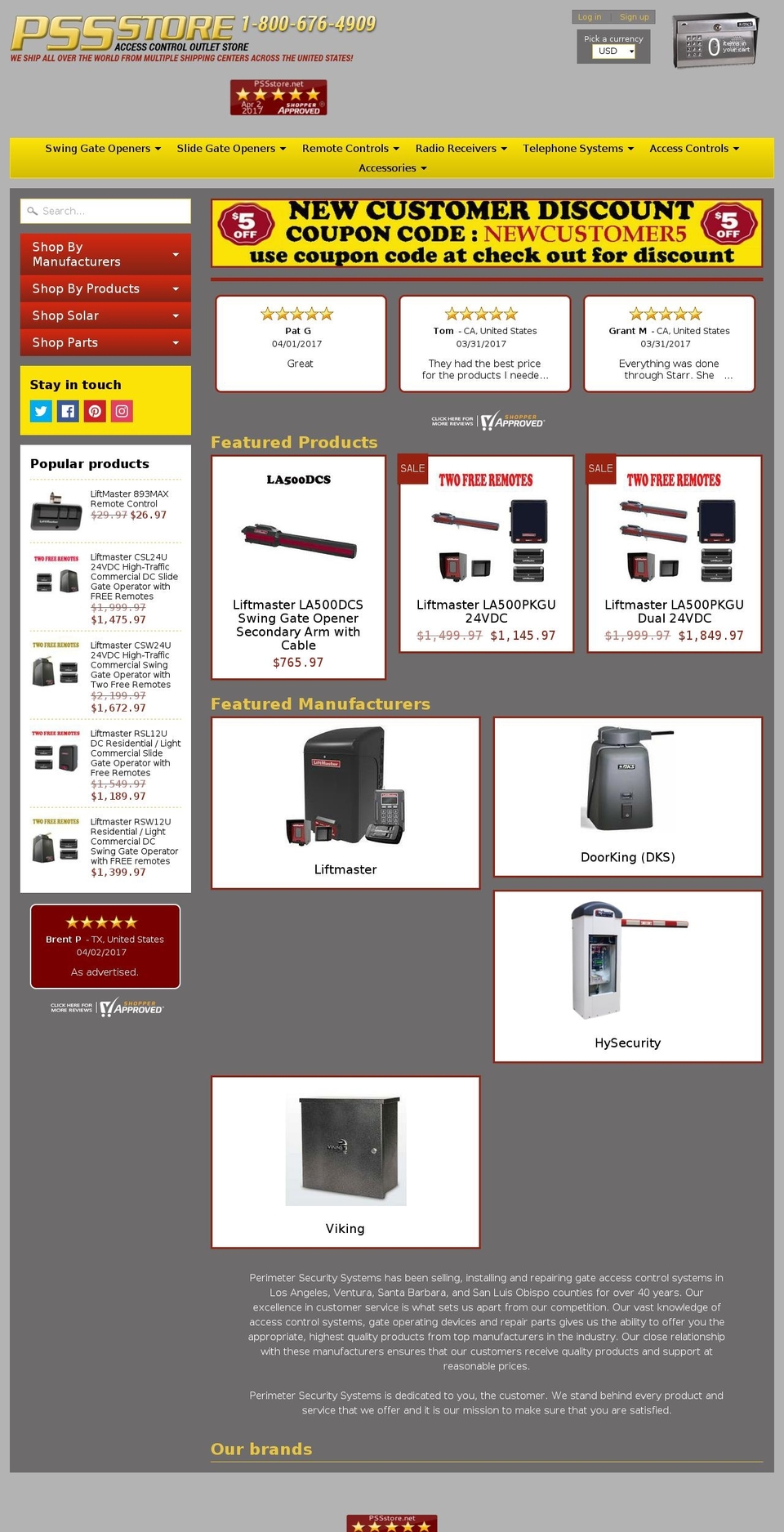 pssstore.net shopify website screenshot