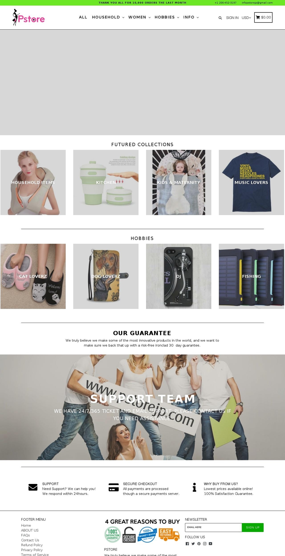 pstorejp.com — Shopify storefront screenshot