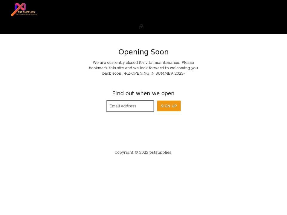 pstsupplies.com shopify website screenshot