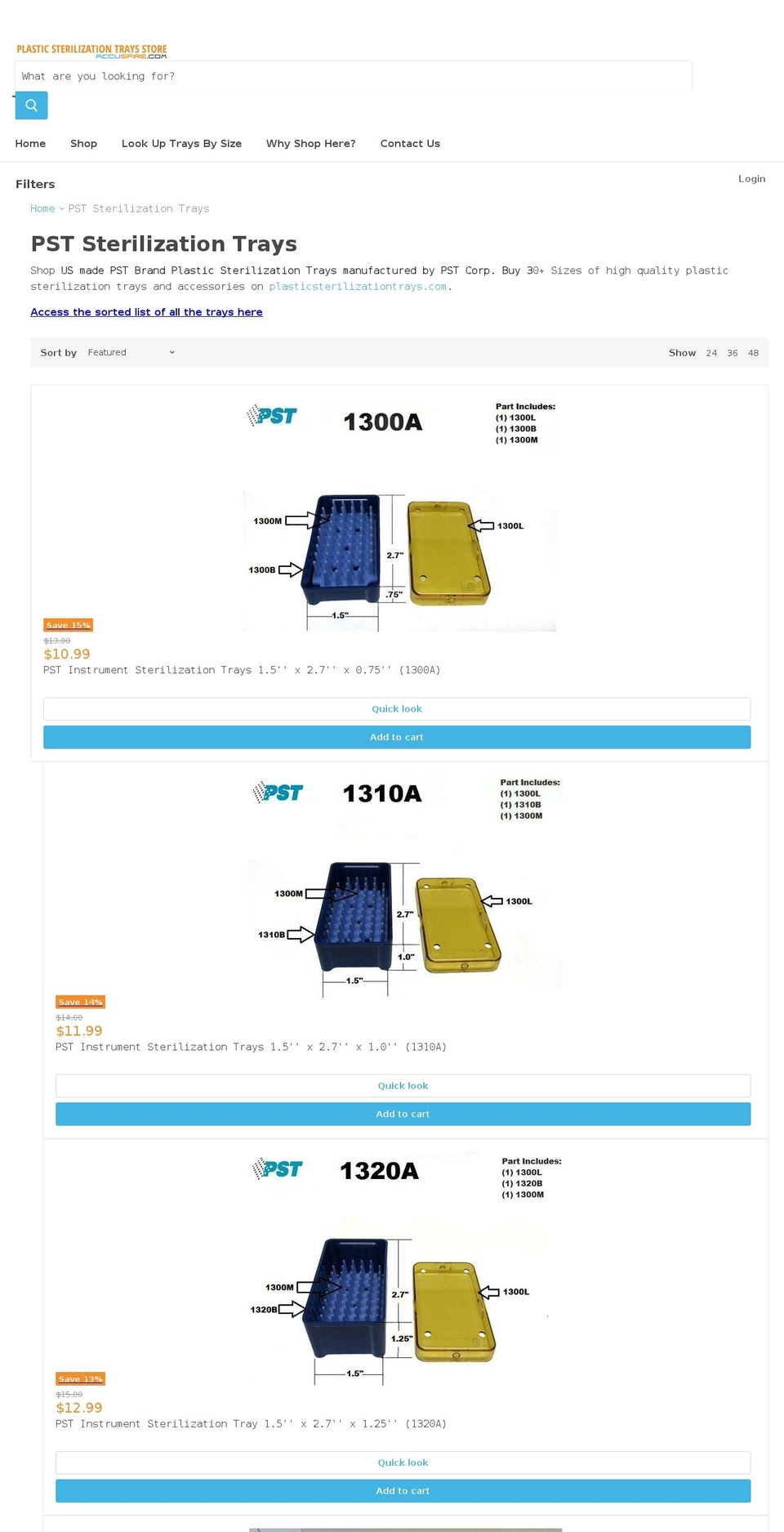 psttray.com — Shopify storefront screenshot