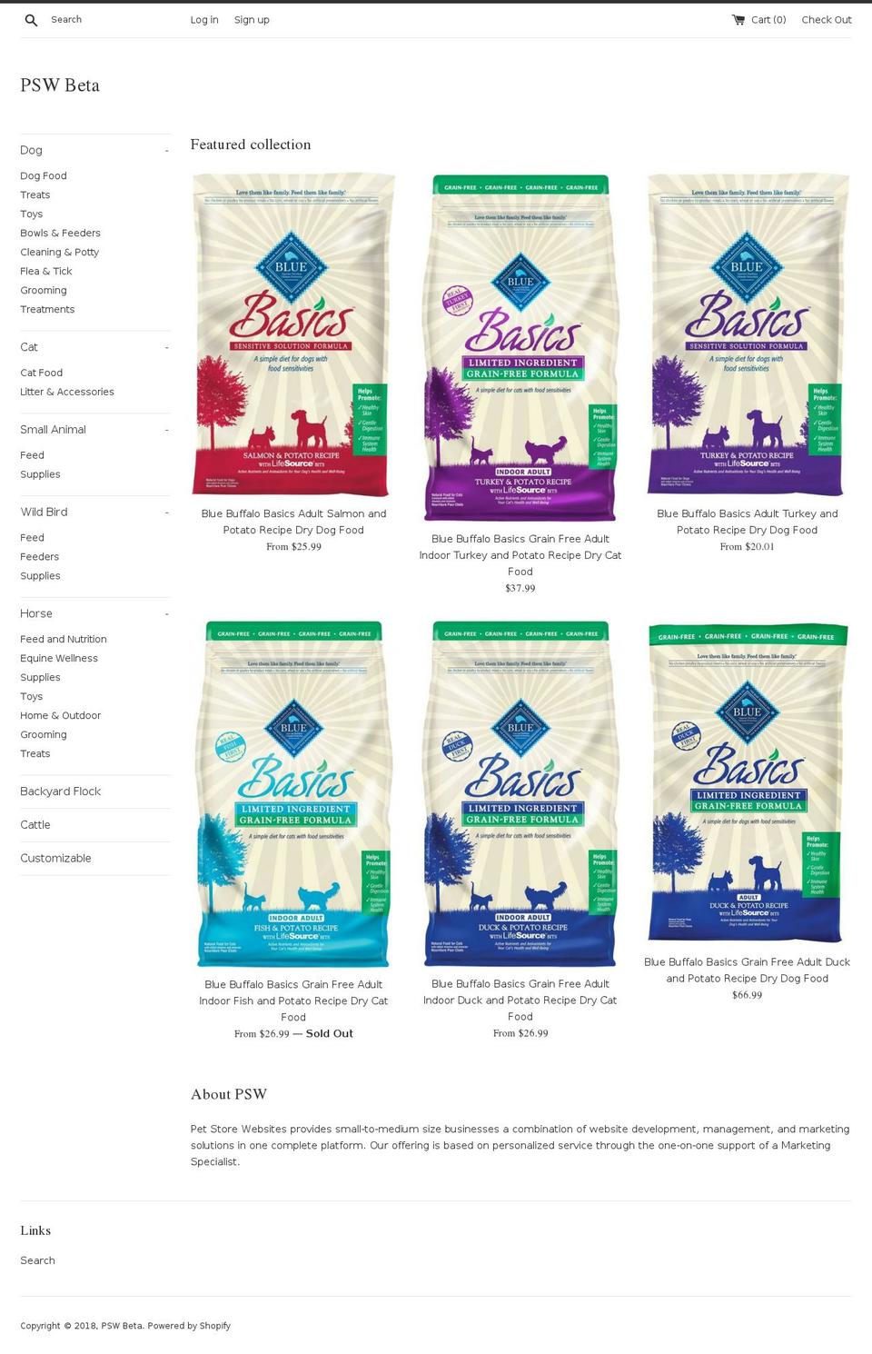 psw-beta.myshopify.com shopify website screenshot