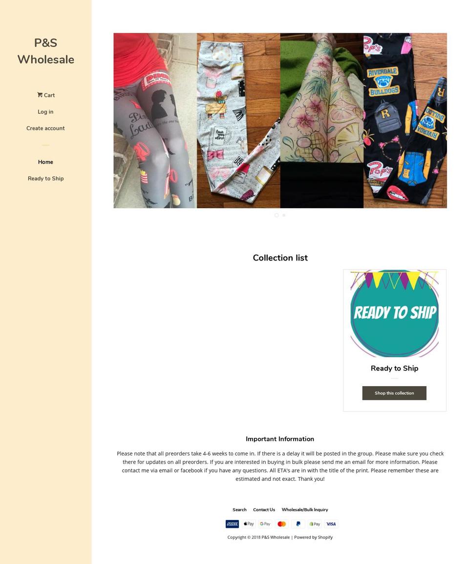 pswshop.com — Shopify storefront screenshot