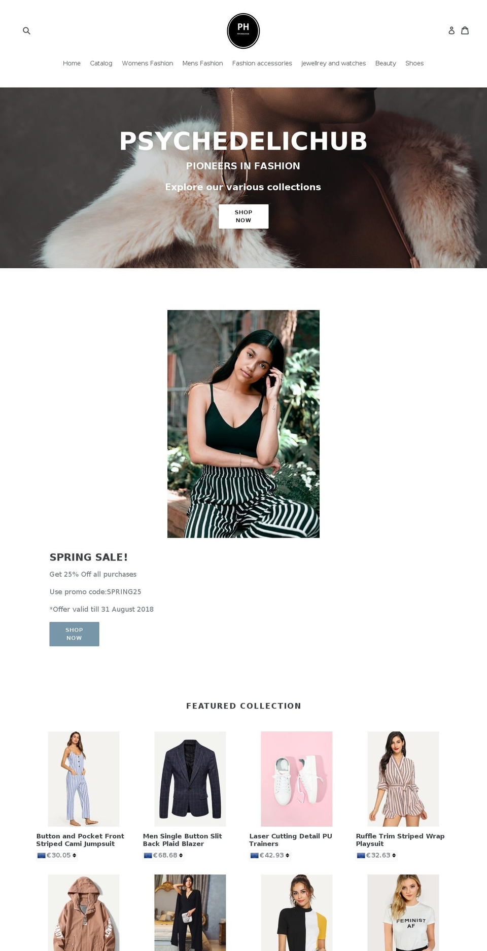 psychedelichub.com — Shopify storefront screenshot