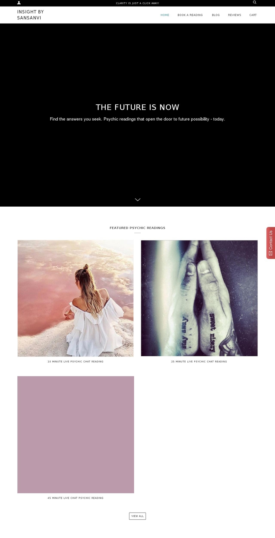 psychicsansanvi.com shopify website screenshot
