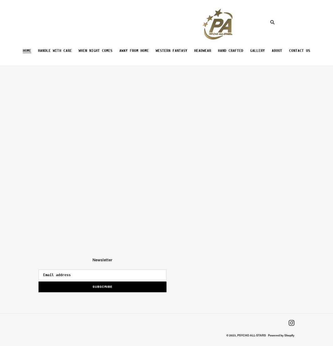psychoall-stars.com shopify website screenshot
