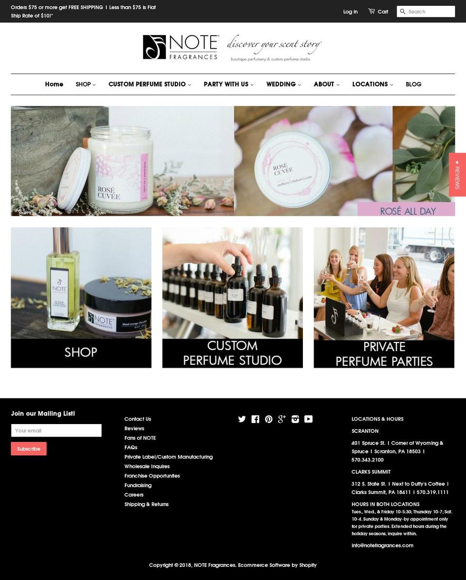 psychologyofscent.com — Shopify storefront screenshot
