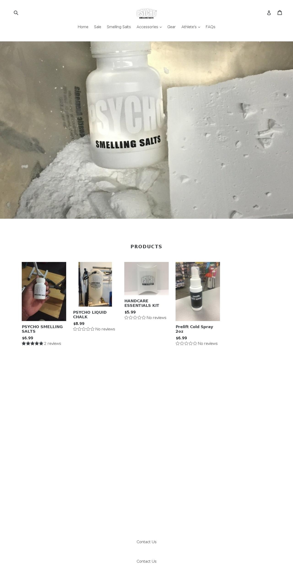 psychosmellingsalts.com — Shopify storefront screenshot