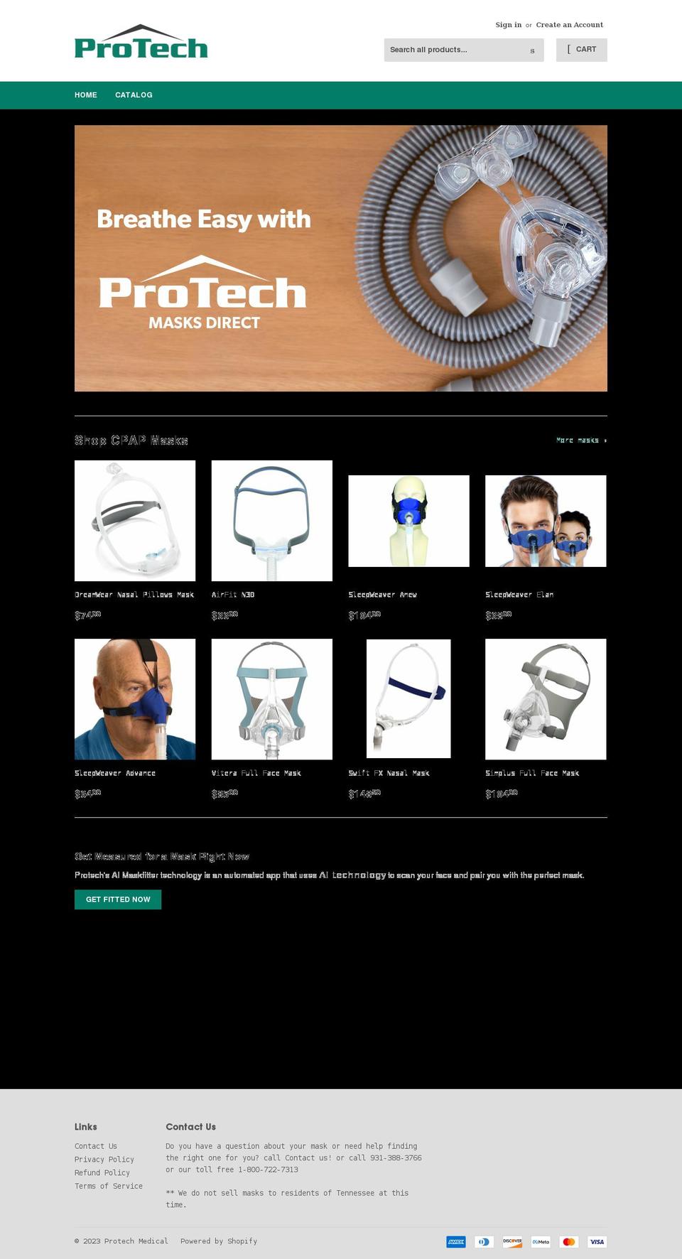 ptmed.net shopify website screenshot