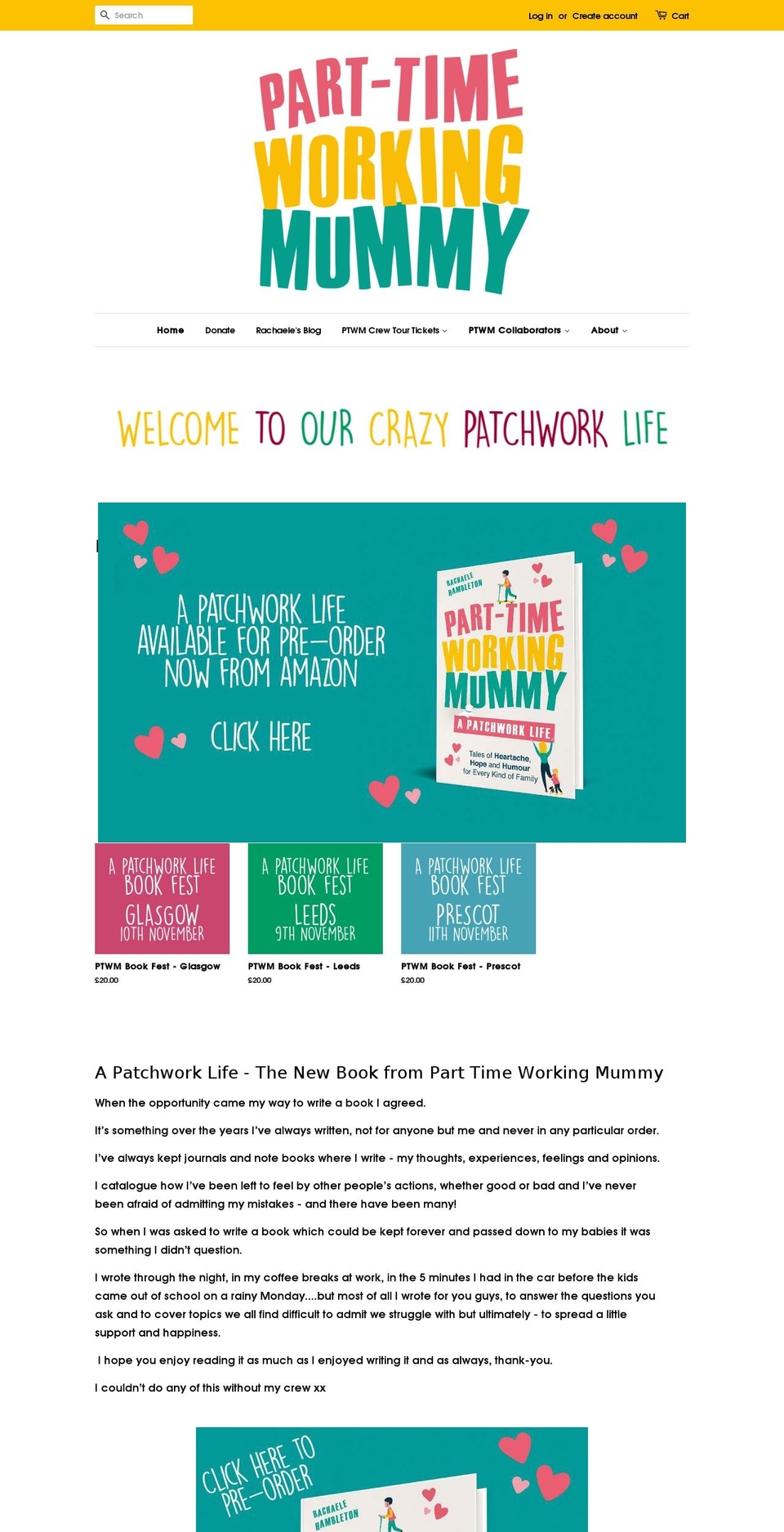 ptwmshop.com — Shopify storefront screenshot