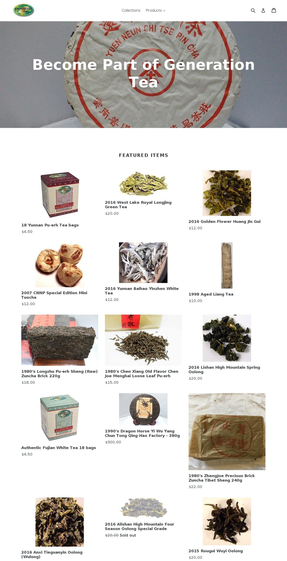 pu-erhteainvestments.com — Shopify storefront screenshot