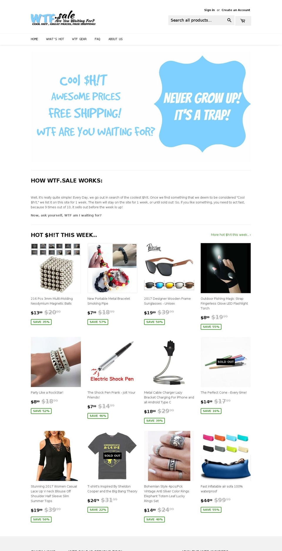 puatoronto.com shopify website screenshot