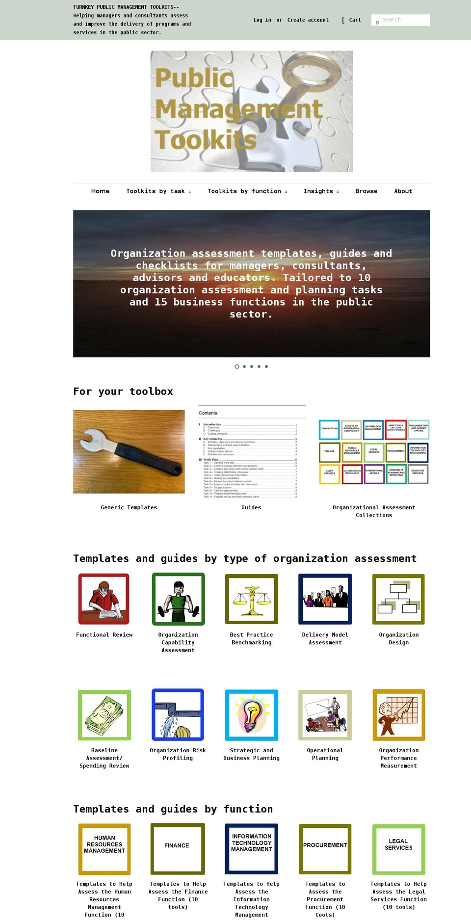 publicmanagementtoolkits.com shopify website screenshot