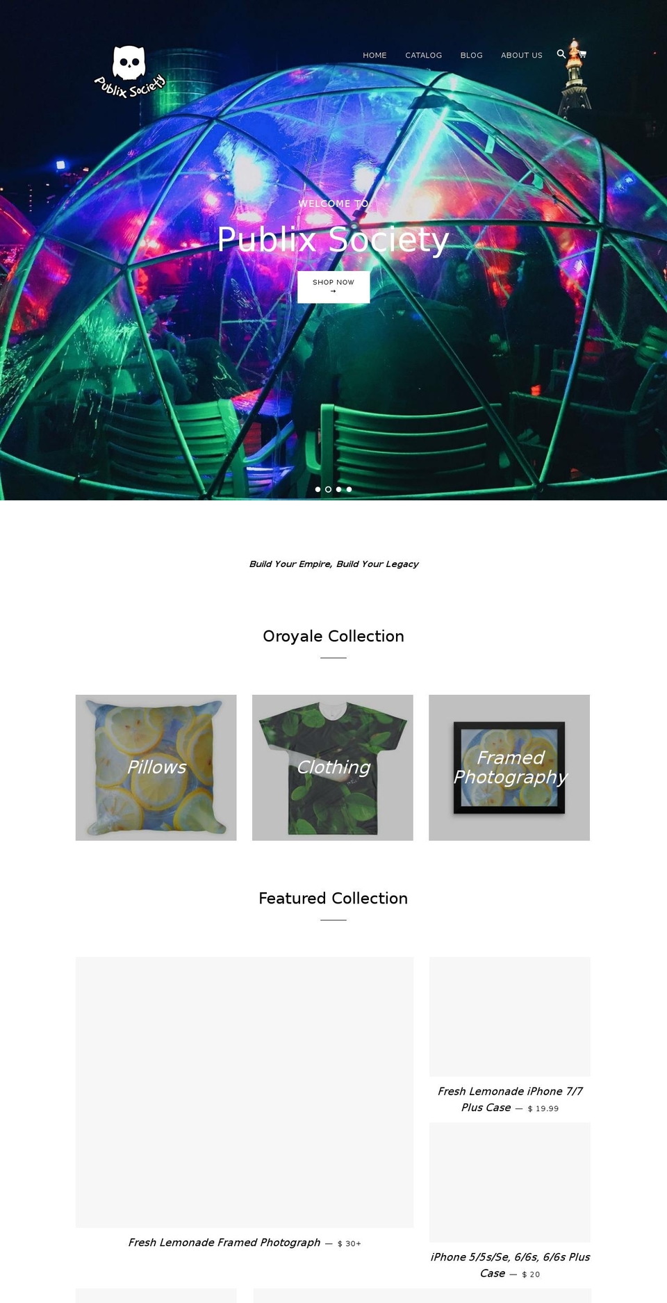 publixsociety.com — Shopify storefront screenshot