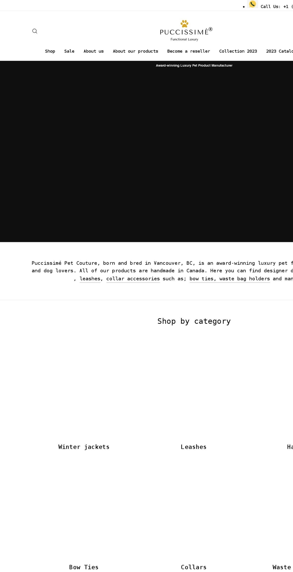 puccissime.com shopify website screenshot