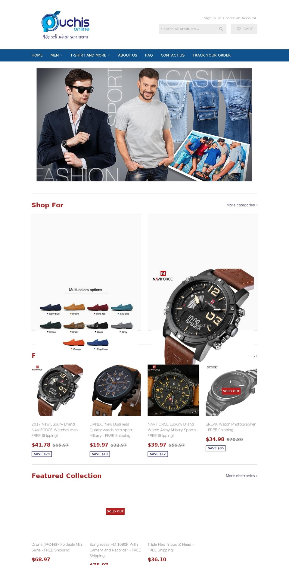 puchisonline.com — Shopify storefront screenshot
