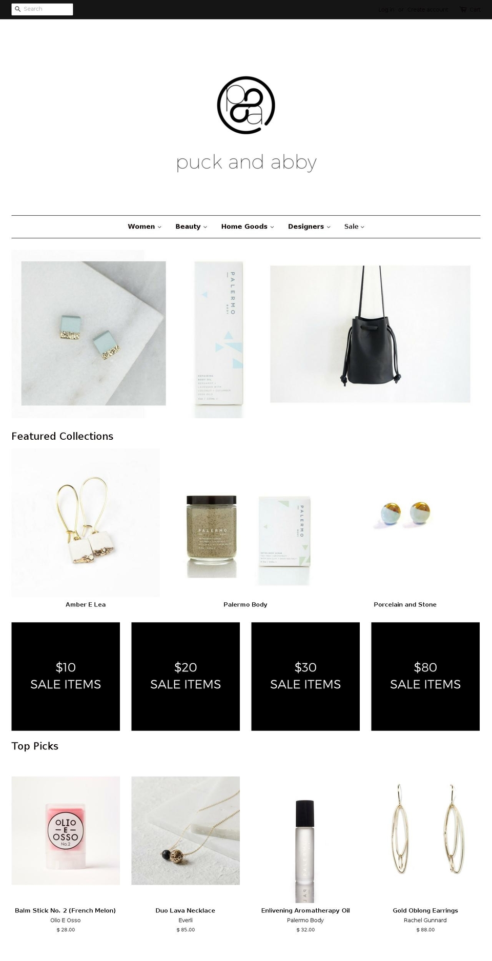 puckandabby.com shopify website screenshot