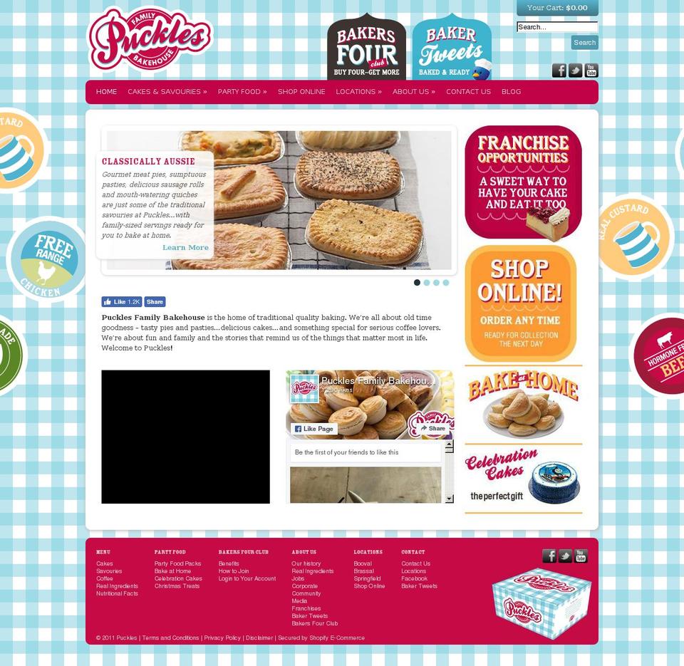 puckles.com — Shopify storefront screenshot