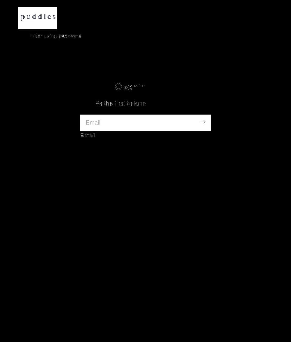 puddlesboutique.co.uk shopify website screenshot