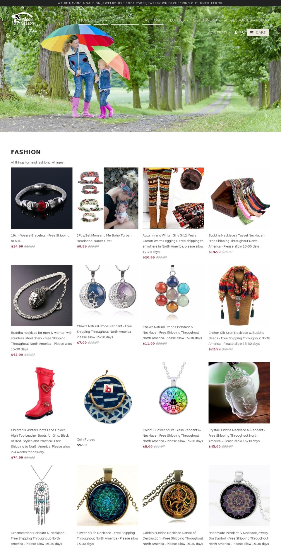 puddleseason.com — Shopify storefront screenshot
