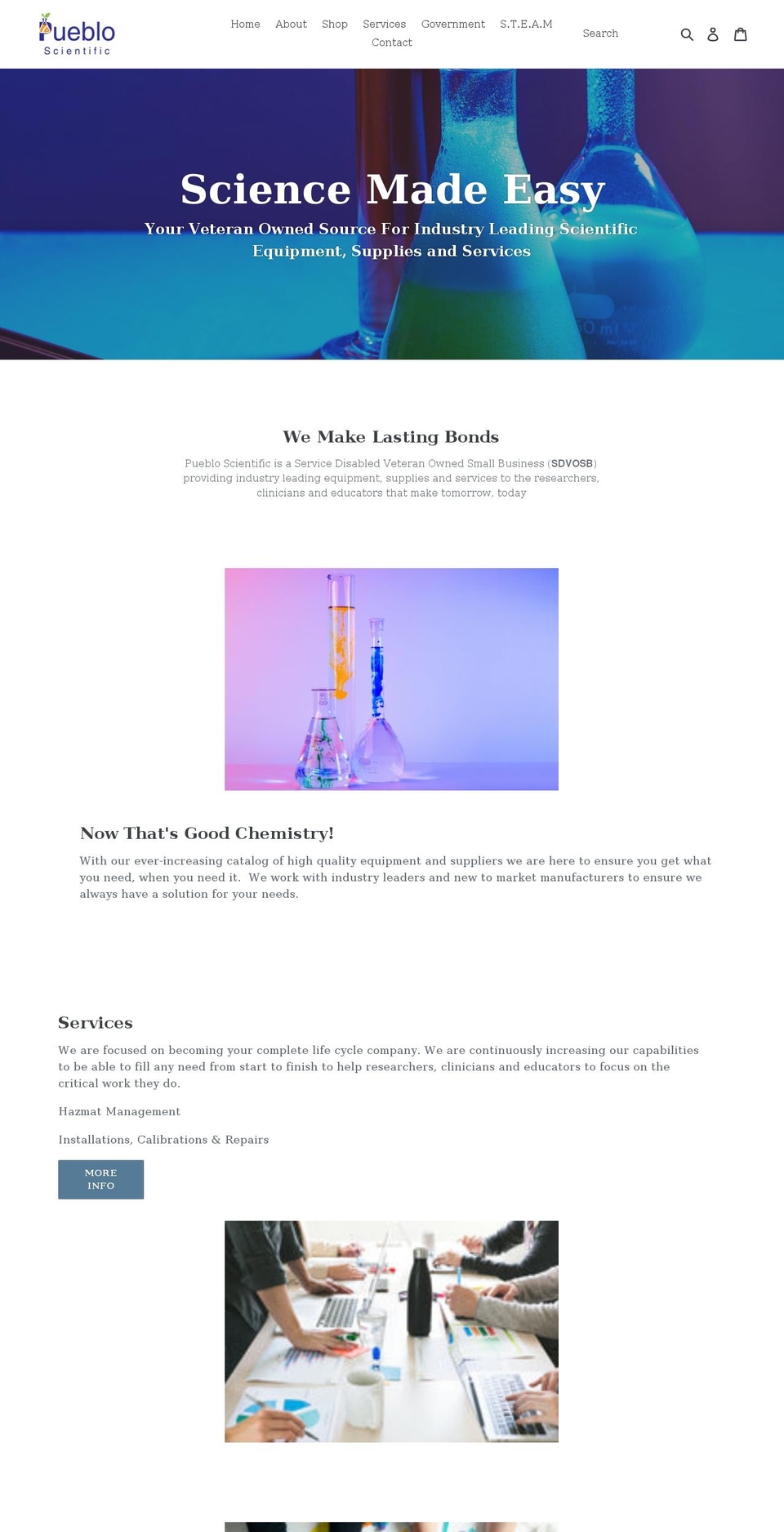 pueblosci.com shopify website screenshot