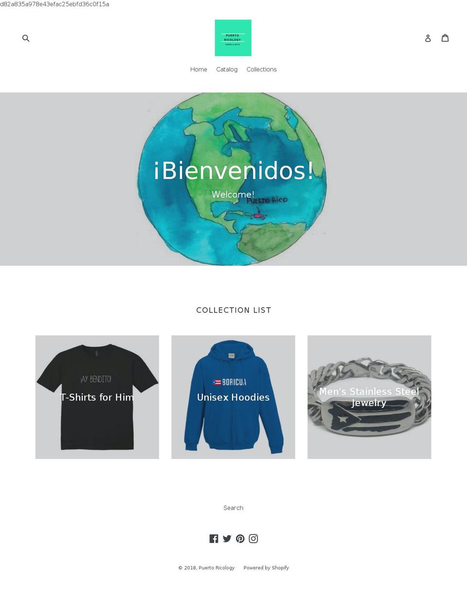 puertoricology.com — Shopify storefront screenshot