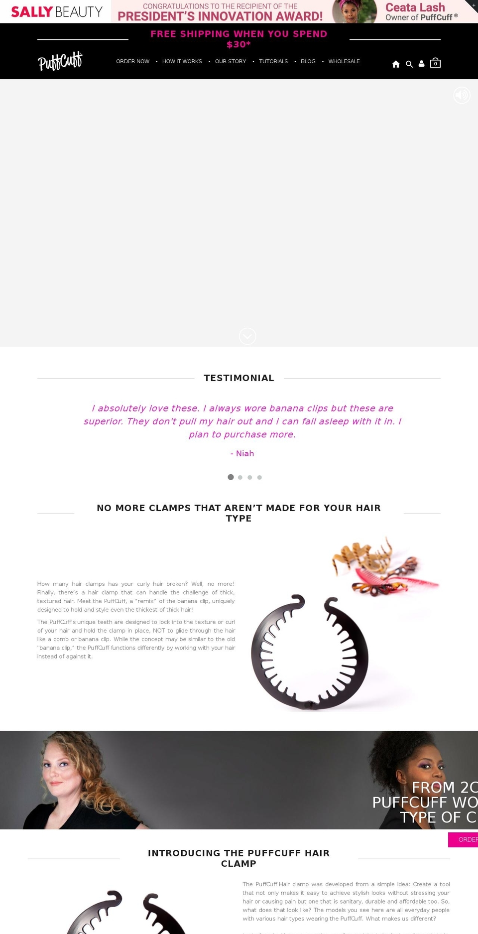 puffcuff.com — Shopify storefront screenshot