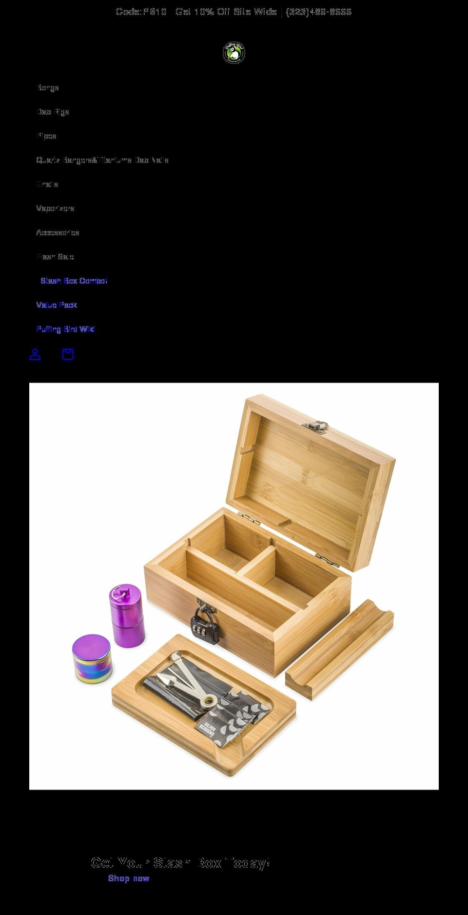 puffingbird.com — Shopify storefront screenshot