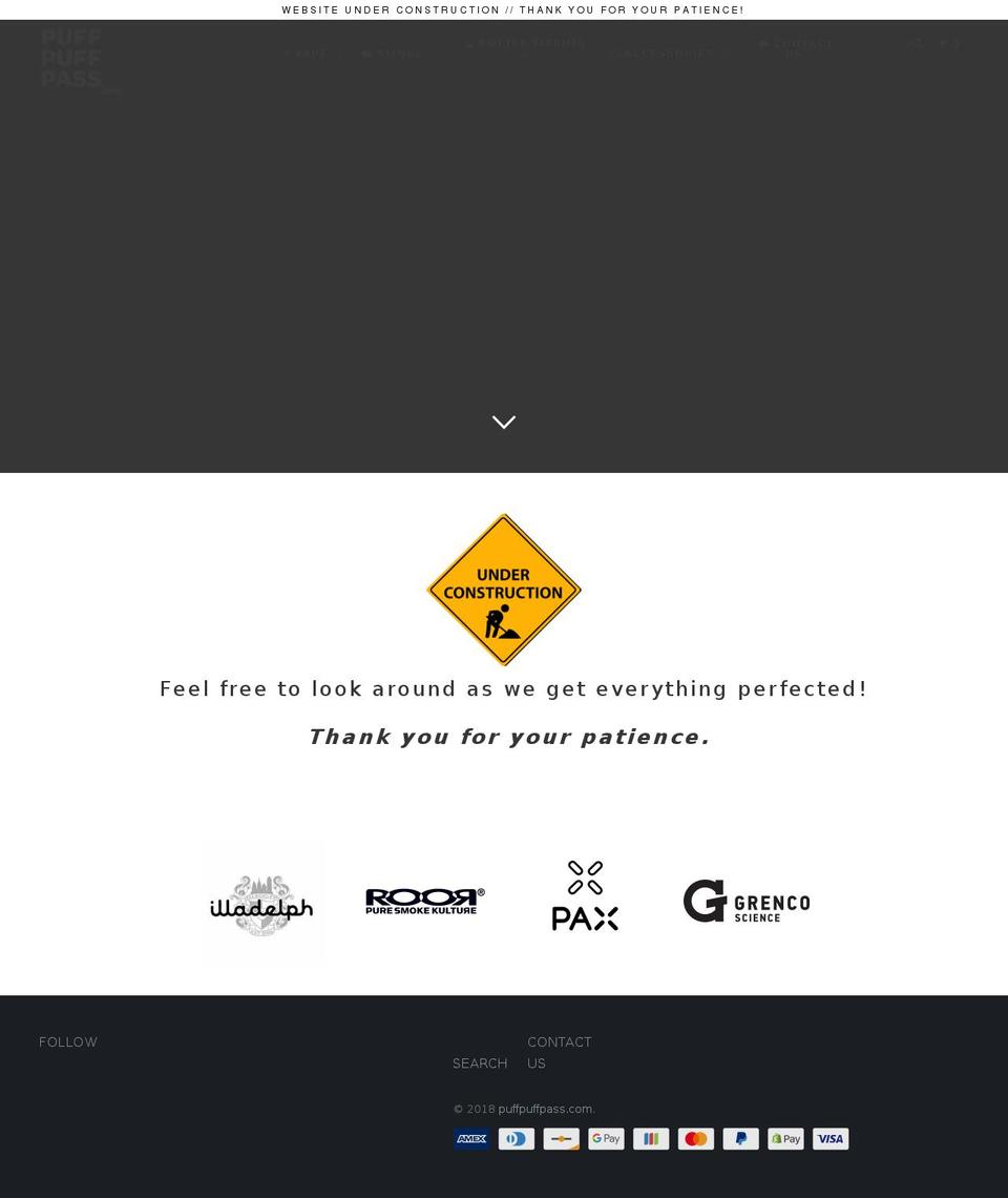 puffpuffpass.com shopify website screenshot