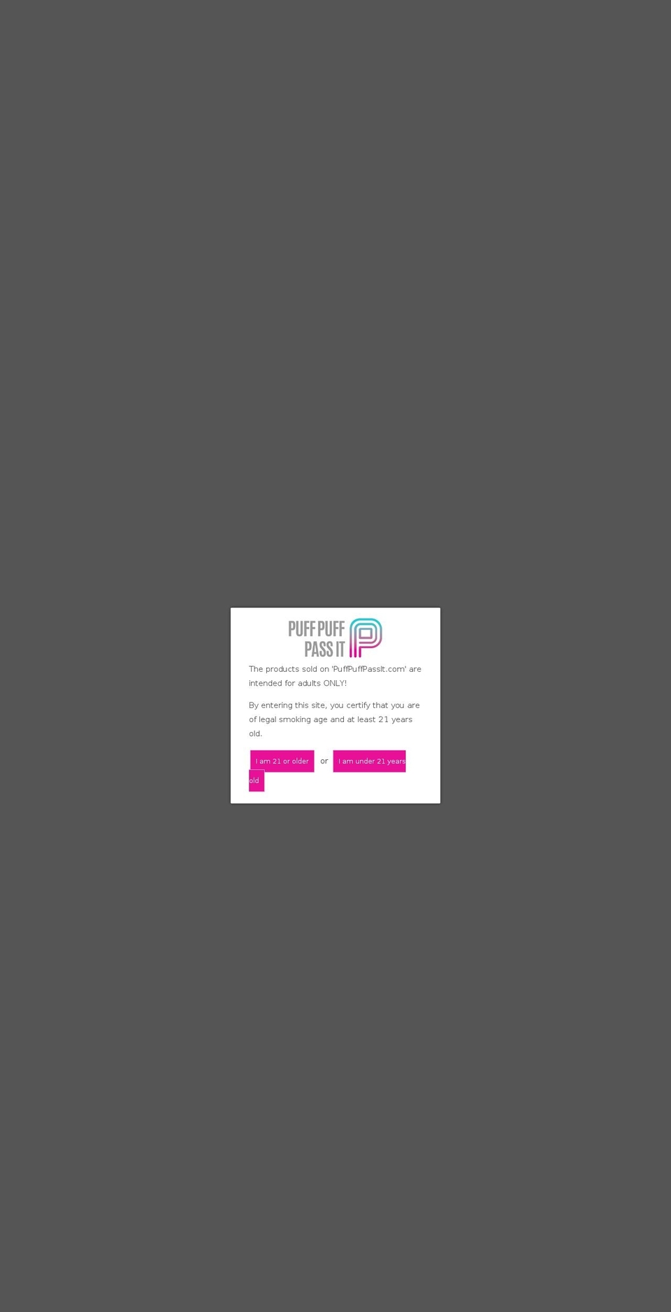PPPI_Thememain Shopify theme site example puffpuffpassit.com