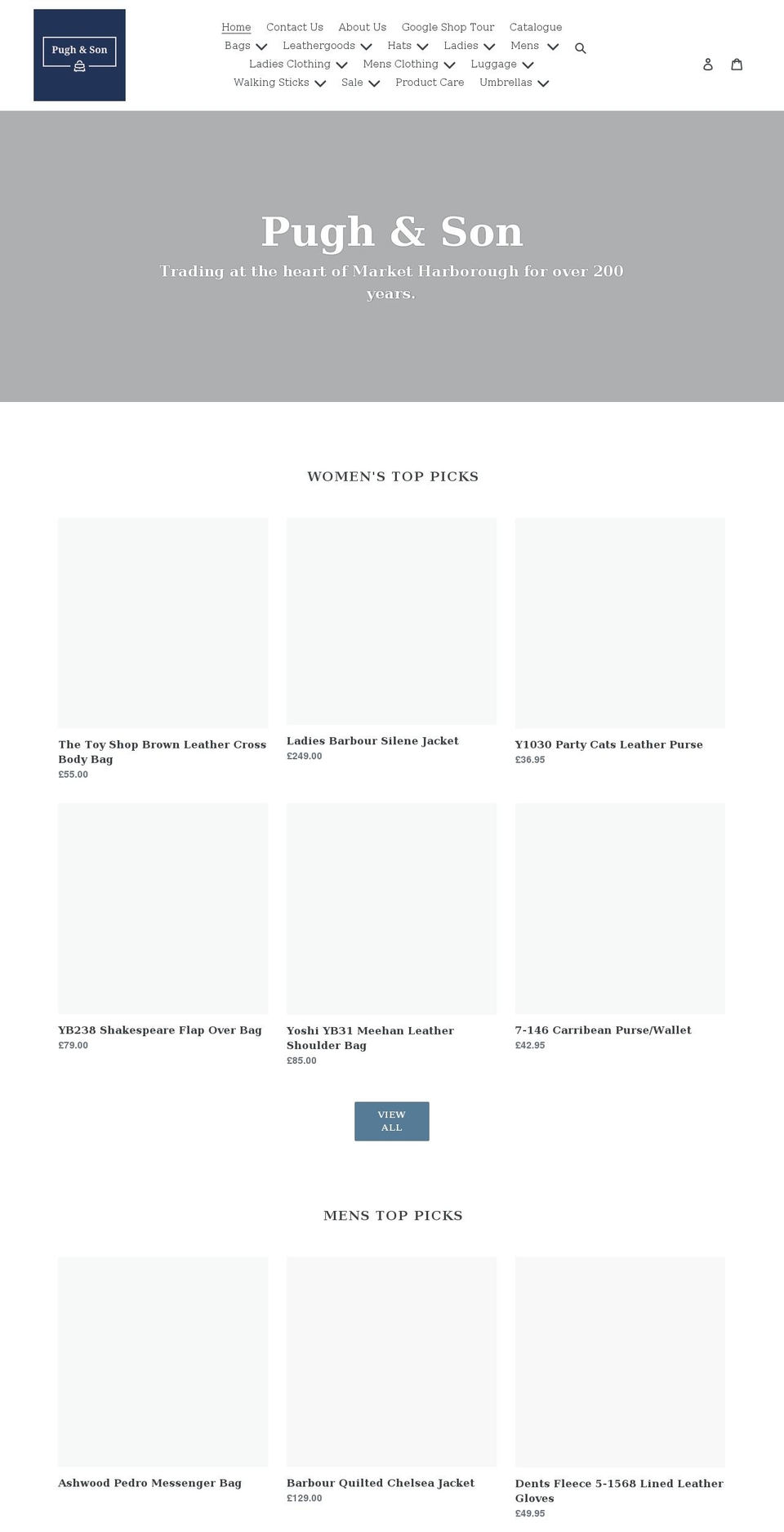 pughandson.com shopify website screenshot