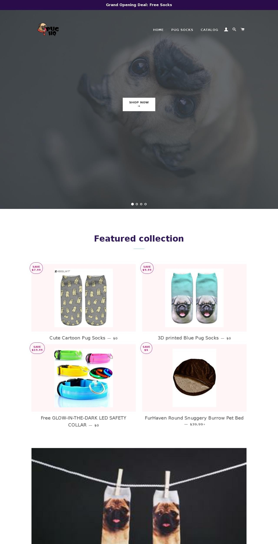 pughq.com — Shopify storefront screenshot