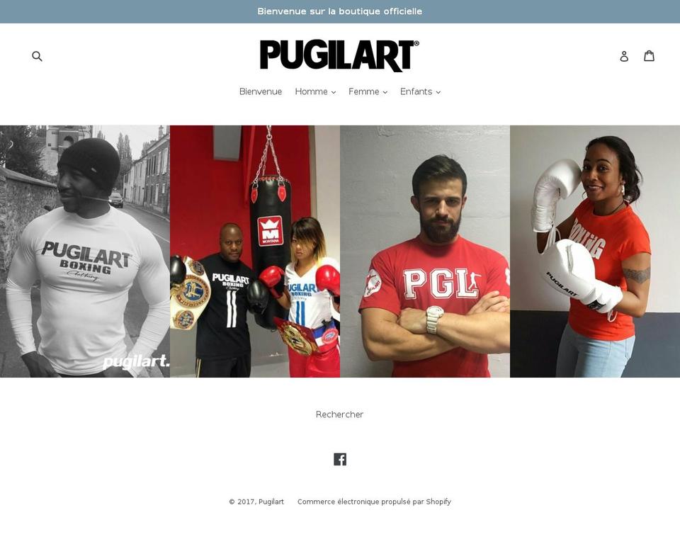 pugilart.com shopify website screenshot
