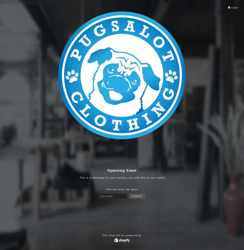 pugsalotclothing.com shopify website screenshot