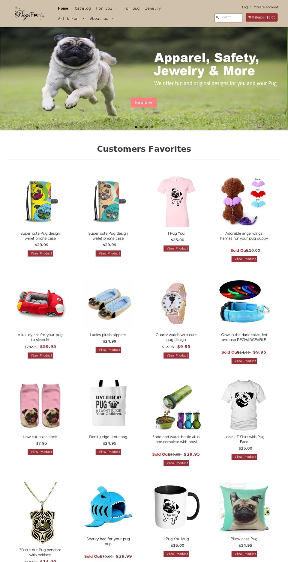 rs-sales-theme-2-1-master Shopify theme site example pugsfan.com