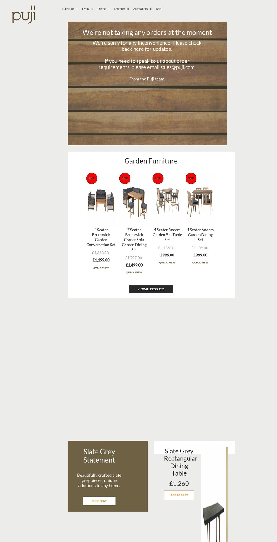 puji.co.uk shopify website screenshot