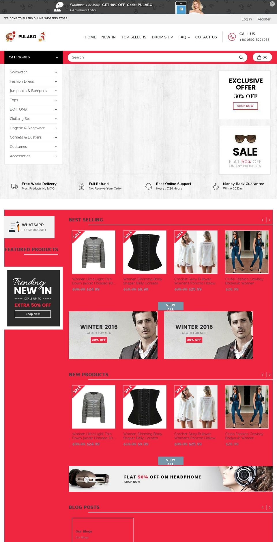 shoptown-installer Shopify theme site example pulabo.com