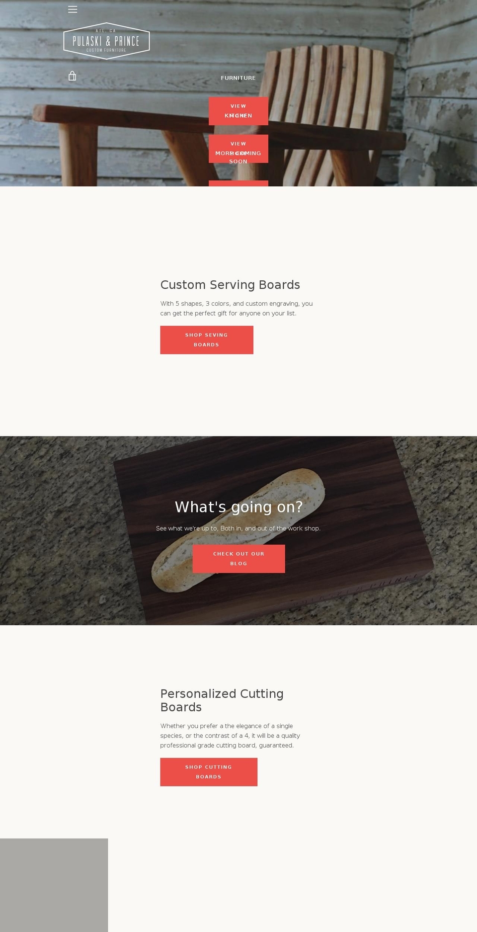 pulaskiandprince.com shopify website screenshot