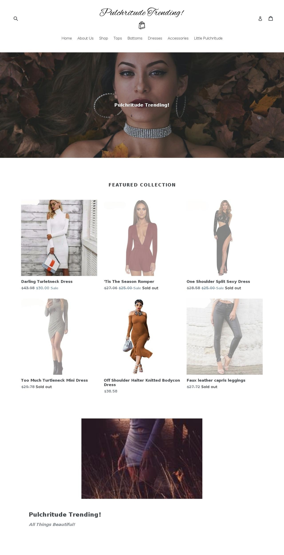 pulchritudetrending.com — Shopify storefront screenshot
