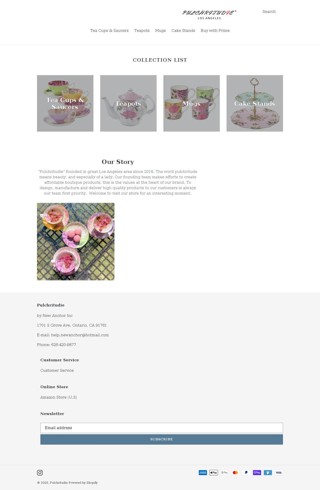 pulchritudie.com shopify website screenshot