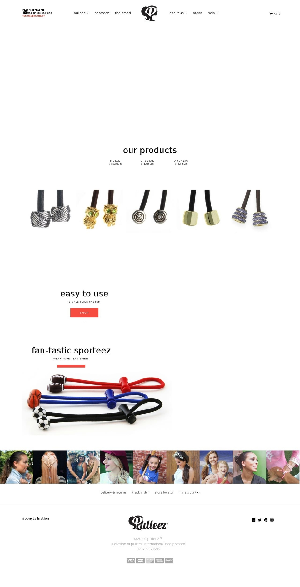 pulleez.com shopify website screenshot